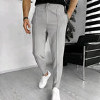 Herren Slim-Fit Sommerhose mit Kordelzug 0