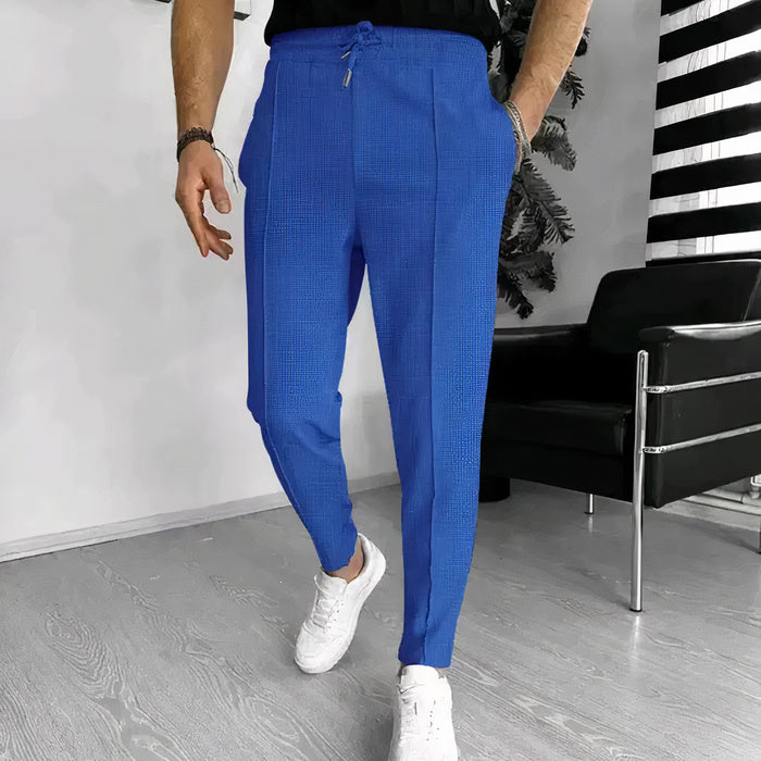 Herren Slim-Fit Sommerhose mit Kordelzug 2