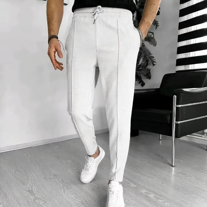 Herren Slim-Fit Sommerhose mit Kordelzug 4