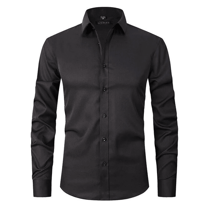 Herren Slim Fit Langarm Hemd für Elegante Anlässe 1