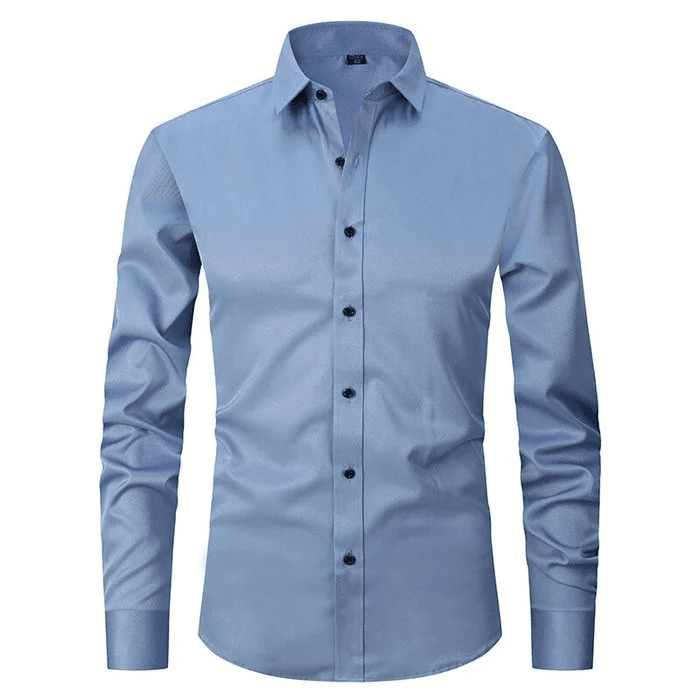 Herren Slim Fit Langarm Hemd für Elegante Anlässe 2