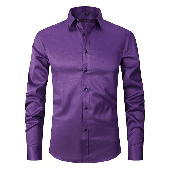 Herren Slim Fit Langarm Hemd für Elegante Anlässe 5
