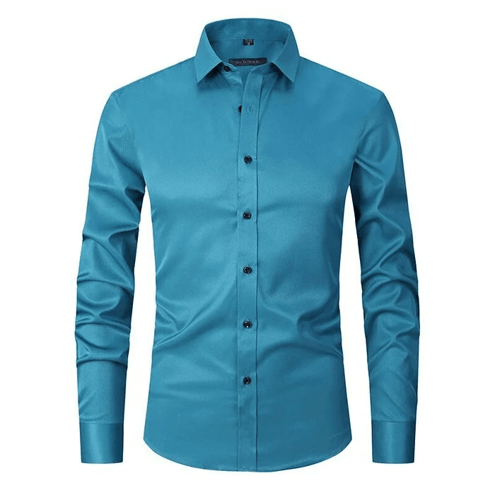 Herren Slim Fit Langarm Hemd für Elegante Anlässe 6