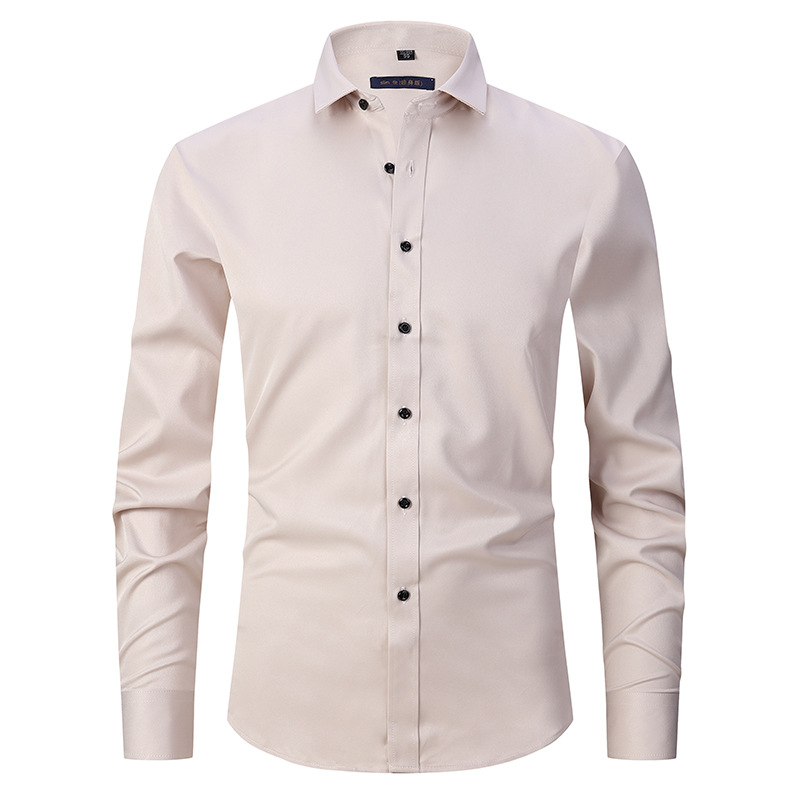 Herren Slim Fit Langarm Hemd für Elegante Anlässe 9