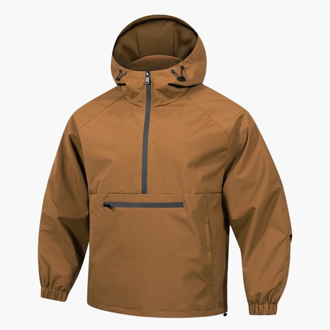 Herren Softshelljacke mit Kapuze und Brusttasche 1