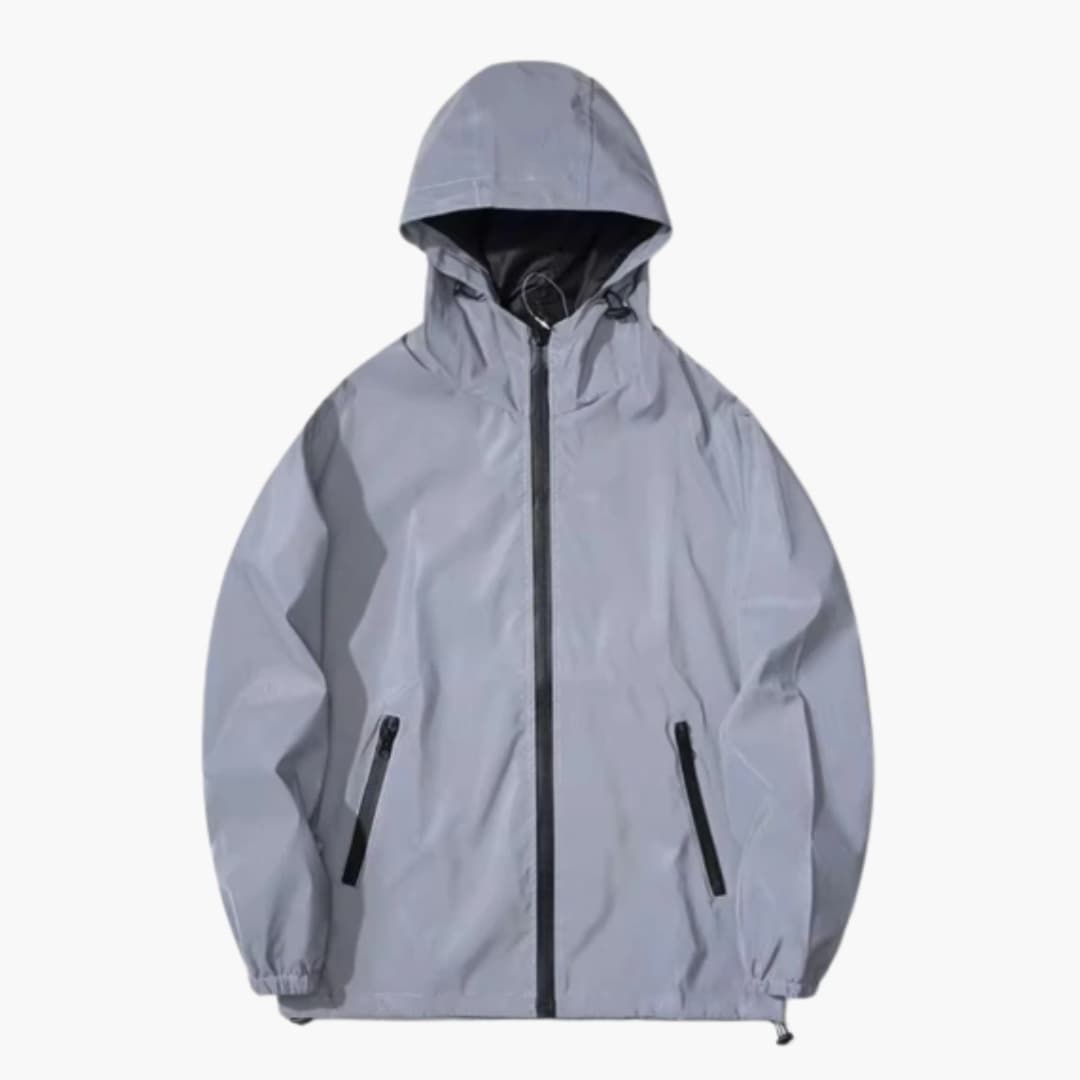 Herren Softshelljacke mit Kapuze und Reflektoren 0