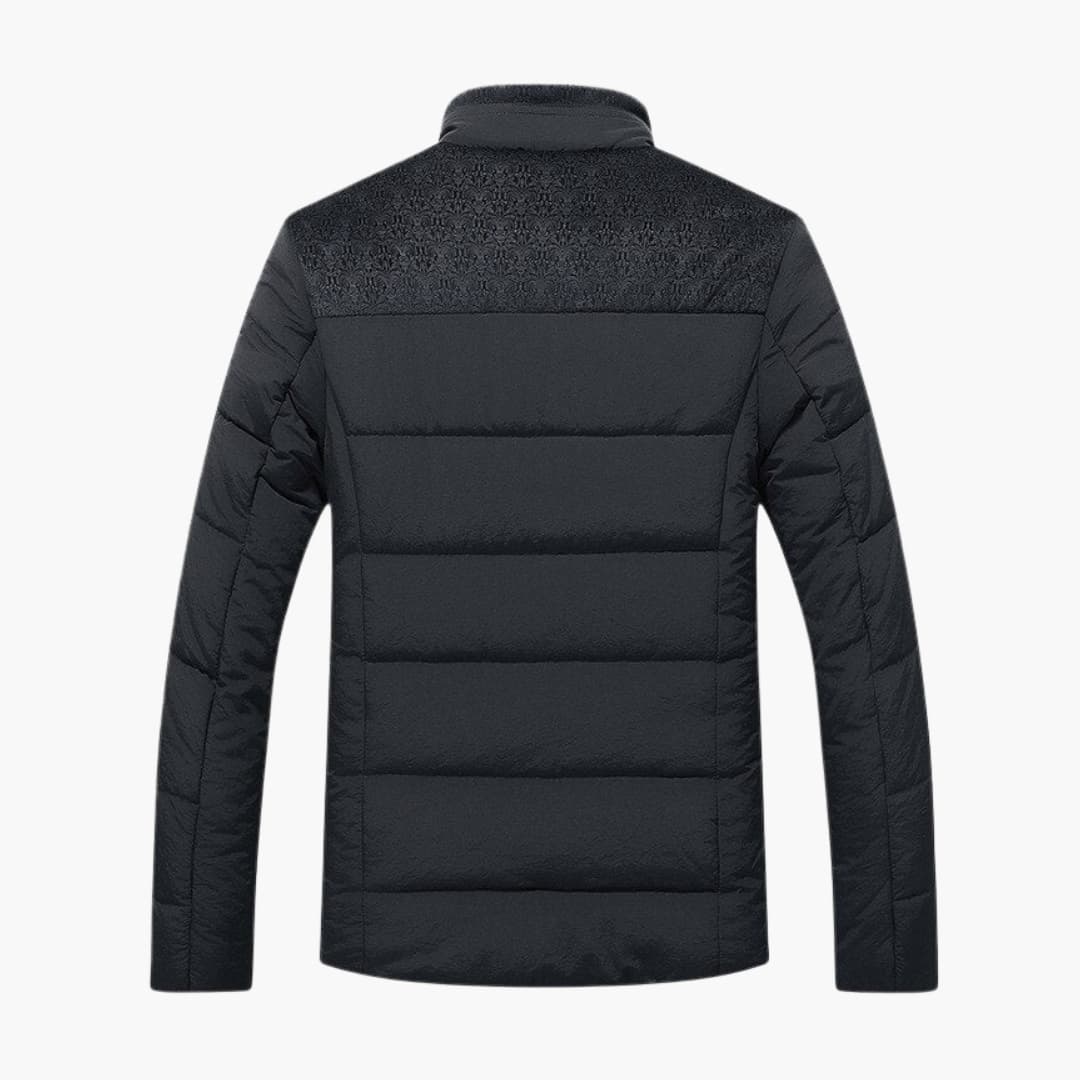 Herren Steppjacke mit Stehkragen und Fleecefutter 3