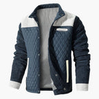 Herren Steppjacke mit Stehkragen und Kontrastdetails 1