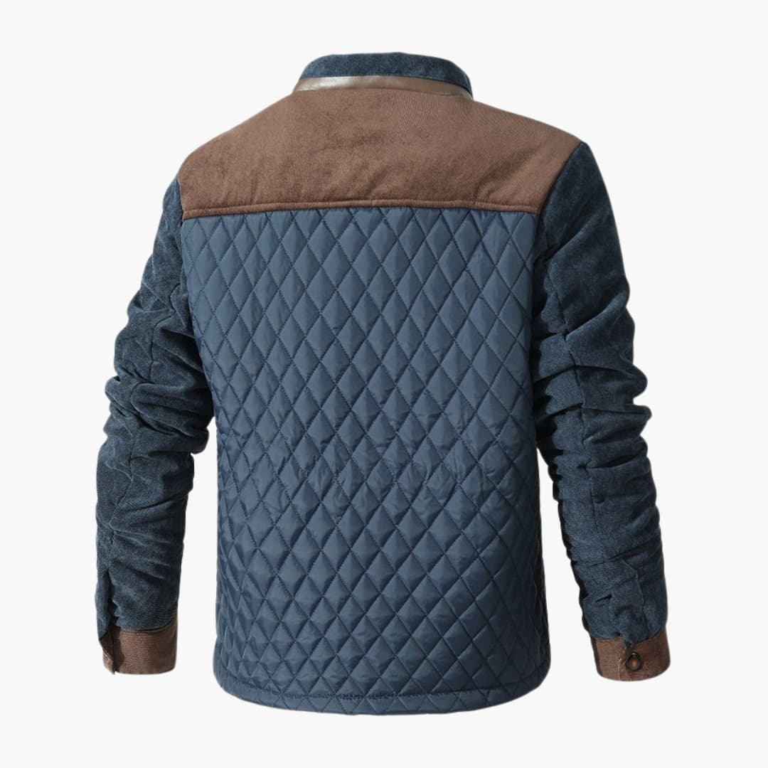 Herren Steppjacke mit Stehkragen und Kontrastdetails 3