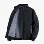 Herren Steppjacke mit Stehkragen und Reißverschluss 0