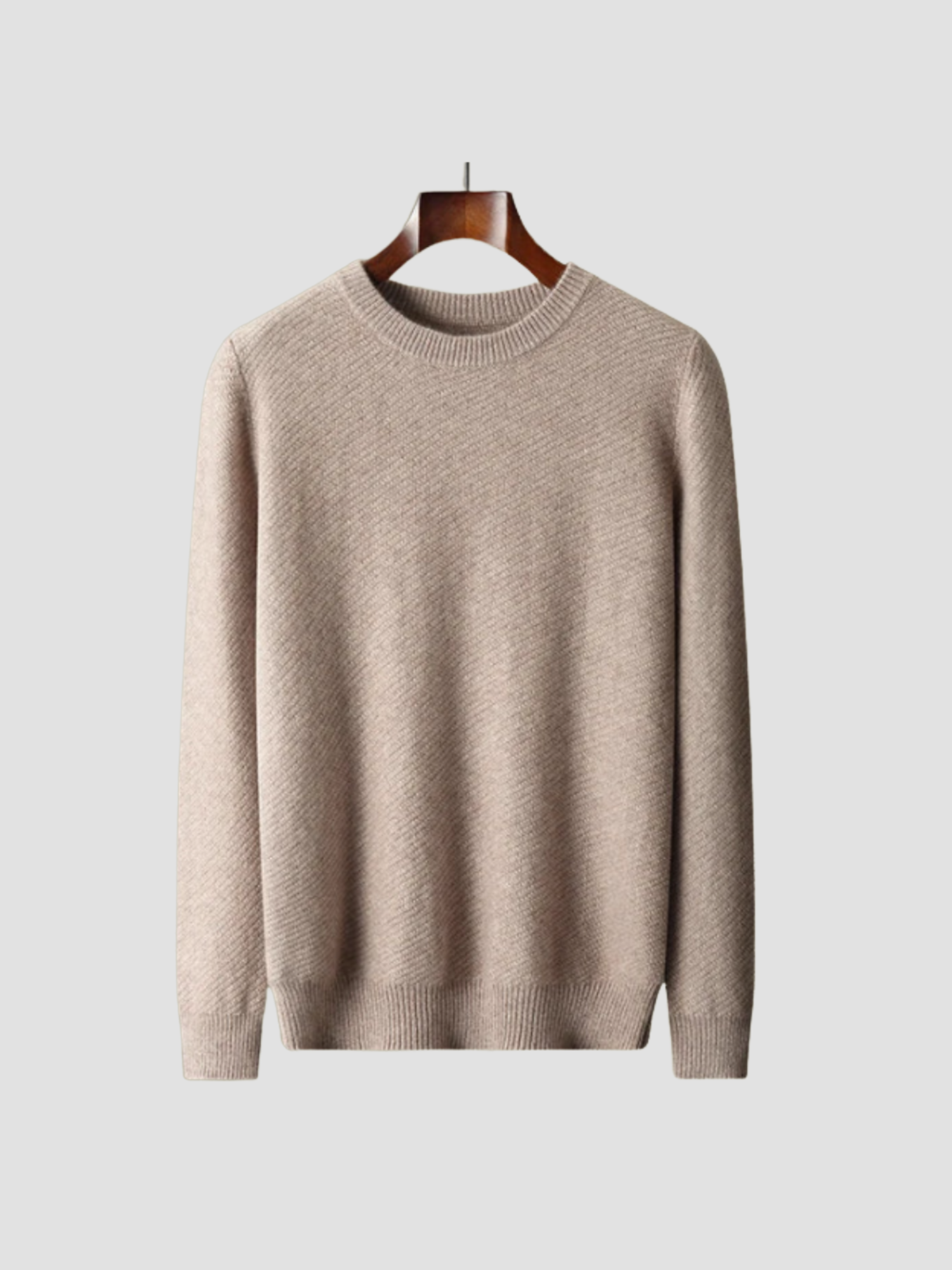 Herren Strick Pullover mit Rundhalsausschnitt aus Feinstrick 1