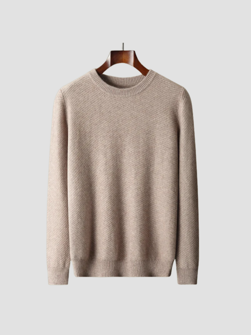 Herren Strick Pullover mit Rundhalsausschnitt aus Feinstrick 1