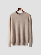Herren Strick Pullover mit Rundhalsausschnitt aus Feinstrick 1