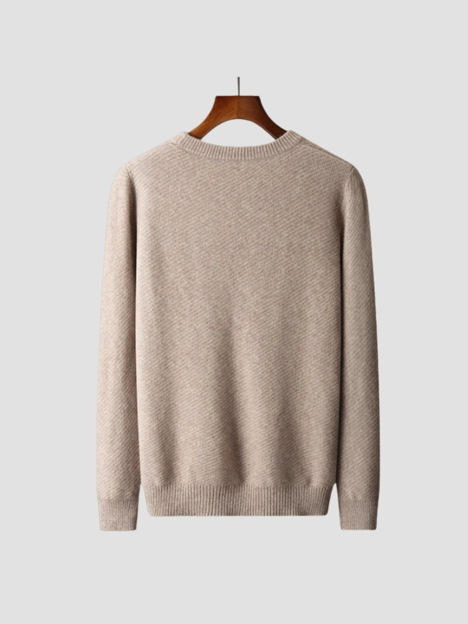 Herren Strick Pullover mit Rundhalsausschnitt aus Feinstrick 2