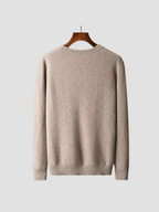 Herren Strick Pullover mit Rundhalsausschnitt aus Feinstrick 2