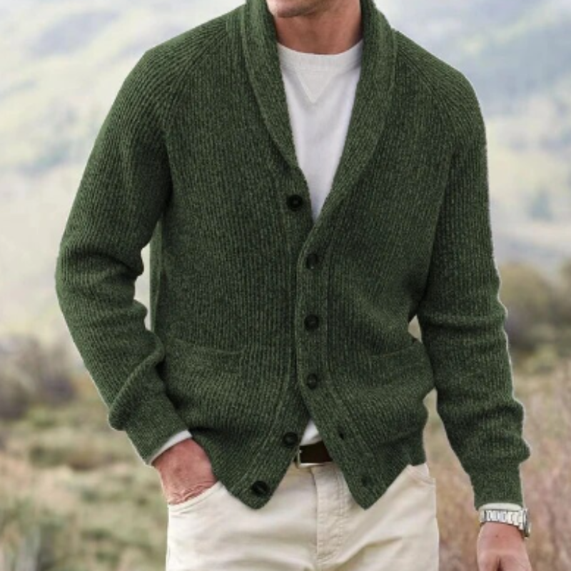 Herren Strickjacke - Klassischer Cardigan für Jeden Anlass 2