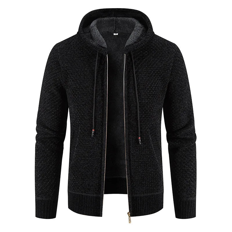 Herren Strickjacke mit Fleece-Futter 11