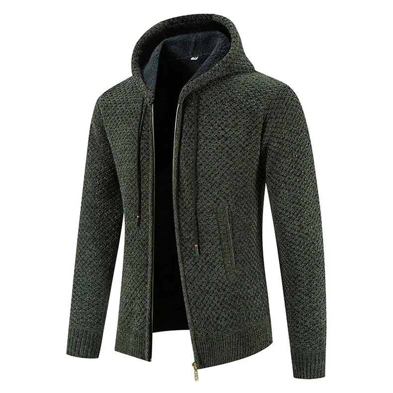 Herren Strickjacke mit Fleece-Futter 8