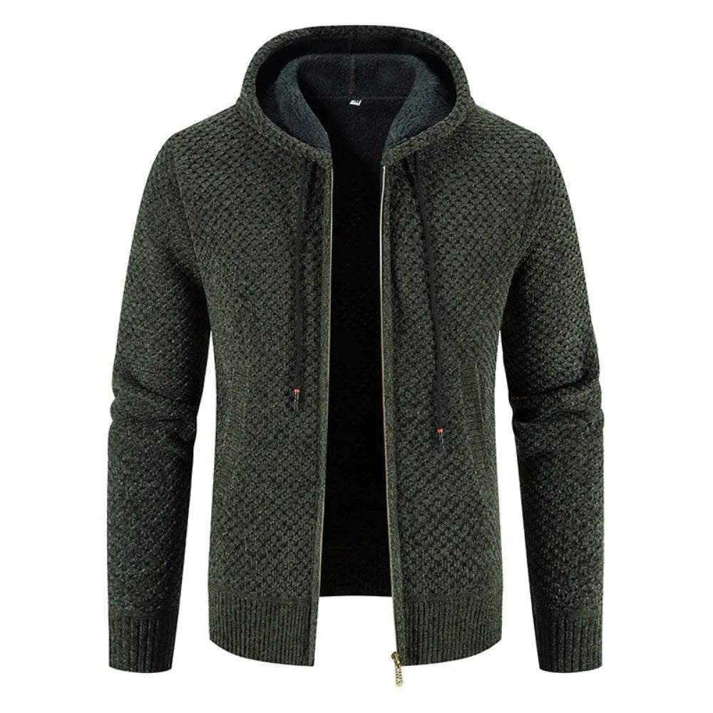 Herren Strickjacke mit Fleece-Futter 9