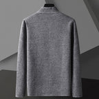 Herren Strickjacke mit Hohem Kragen - Moderne Herren Cardigan 1