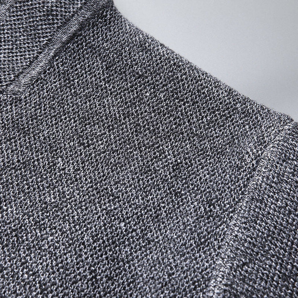 Herren Strickjacke mit Hohem Kragen - Moderne Herren Cardigan 2