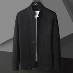 Herren Strickjacke mit Hohem Kragen - Moderne Herren Cardigan 3