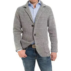 Herren Strickjacke mit Knoten und Knöpfen, Stilvolle Cardigan 0