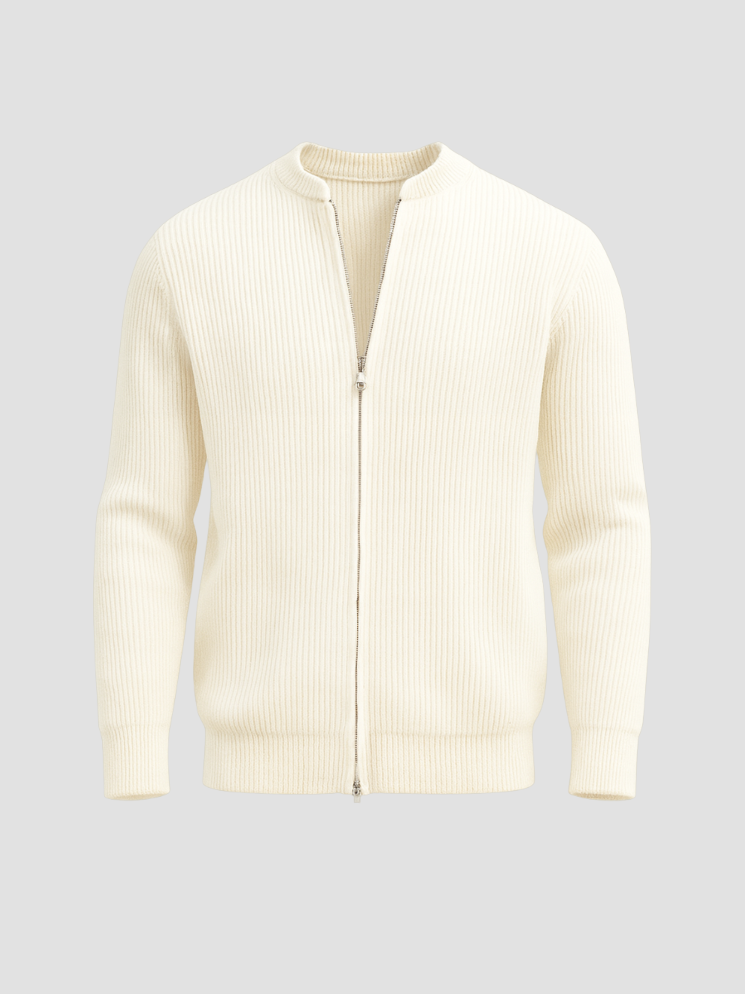 Herren Strickjacke mit Reißverschluss 0