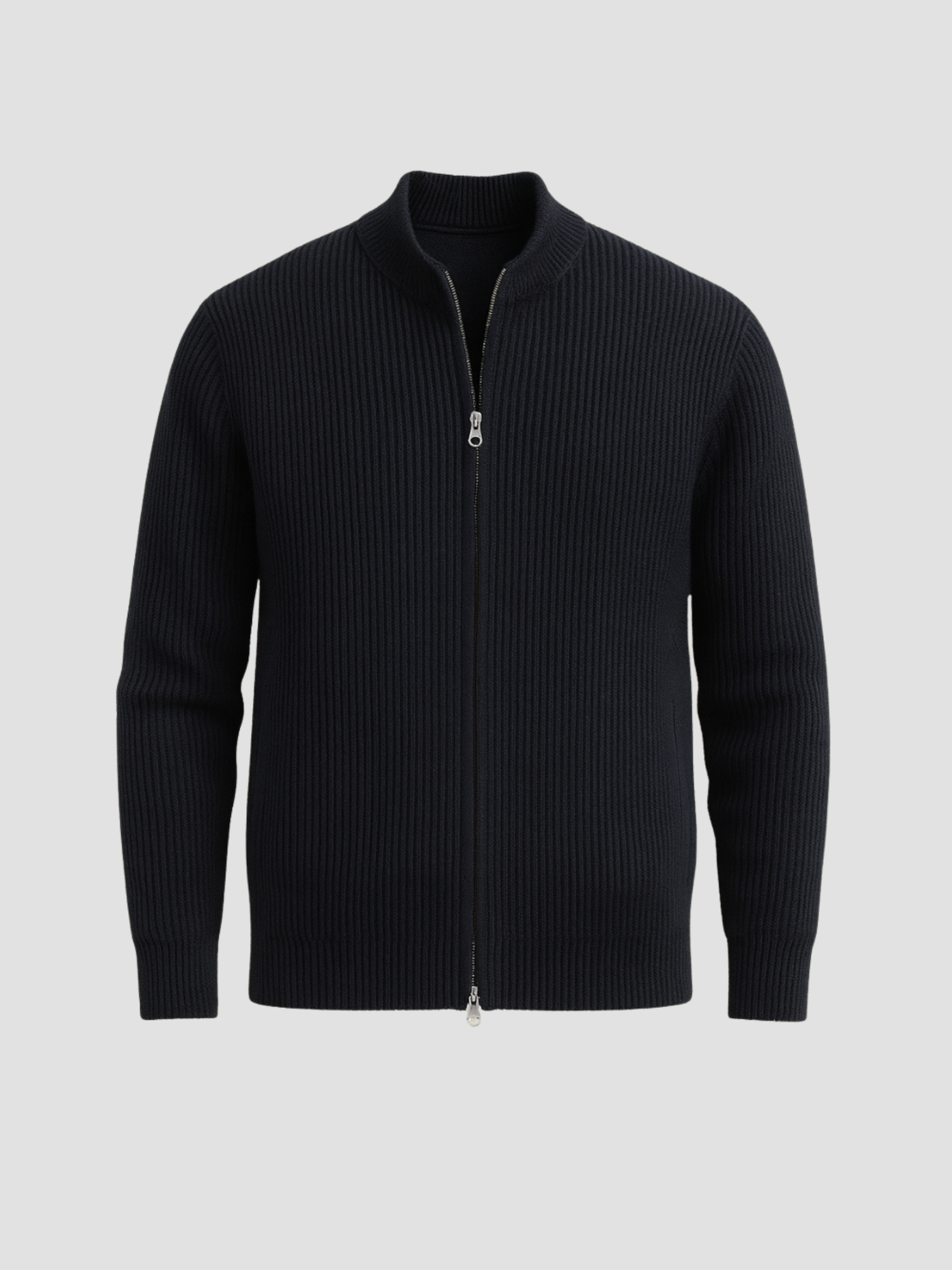 Herren Strickjacke mit Reißverschluss 2