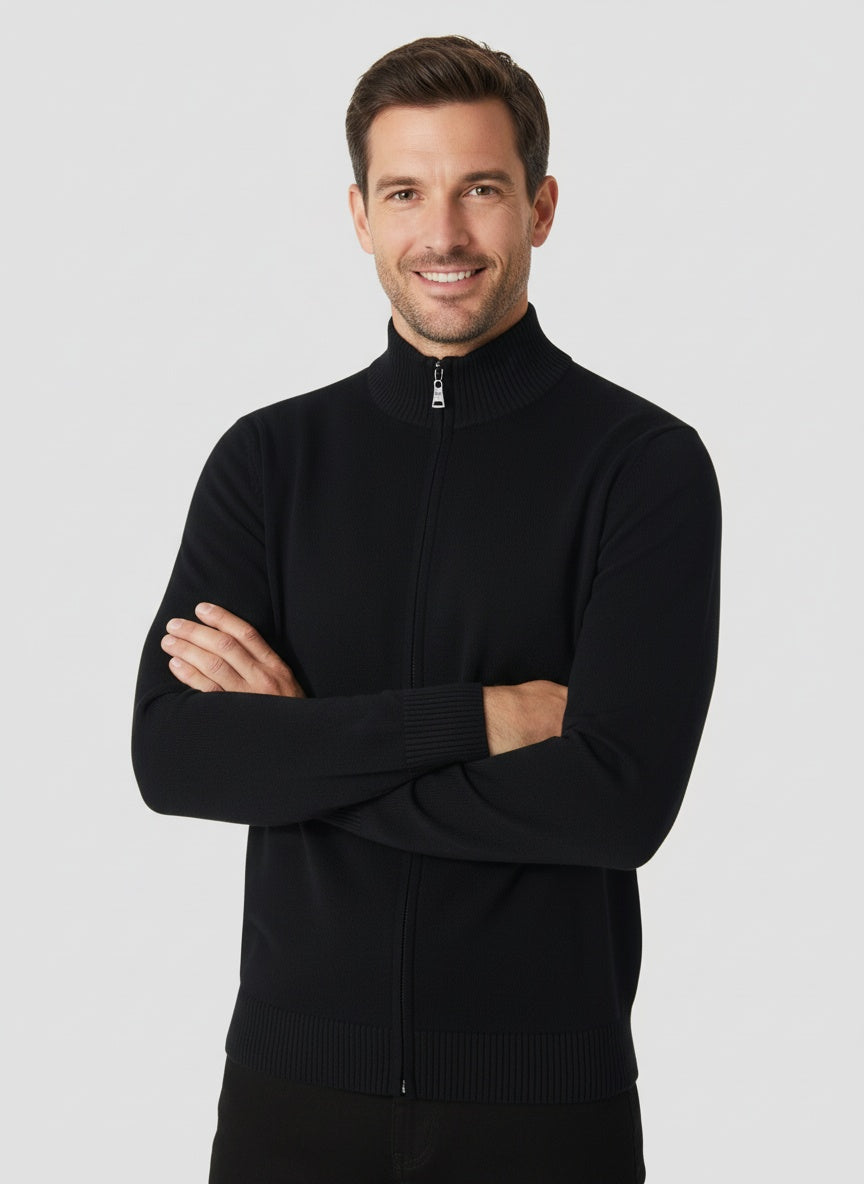 Herren Strickjacke mit Reißverschluss 3