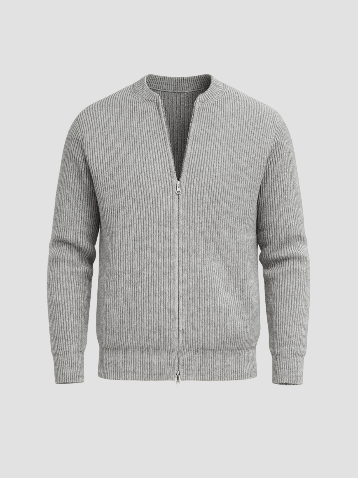 Herren Strickjacke mit Reißverschluss 4