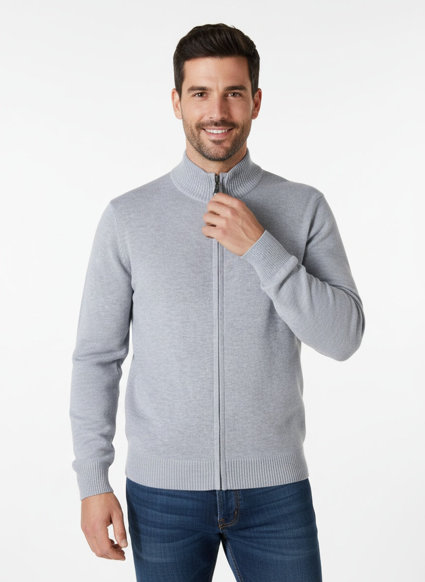 Herren Strickjacke mit Reißverschluss 5