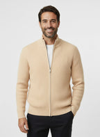 Herren Strickjacke mit Reißverschluss und Stehkragen 6