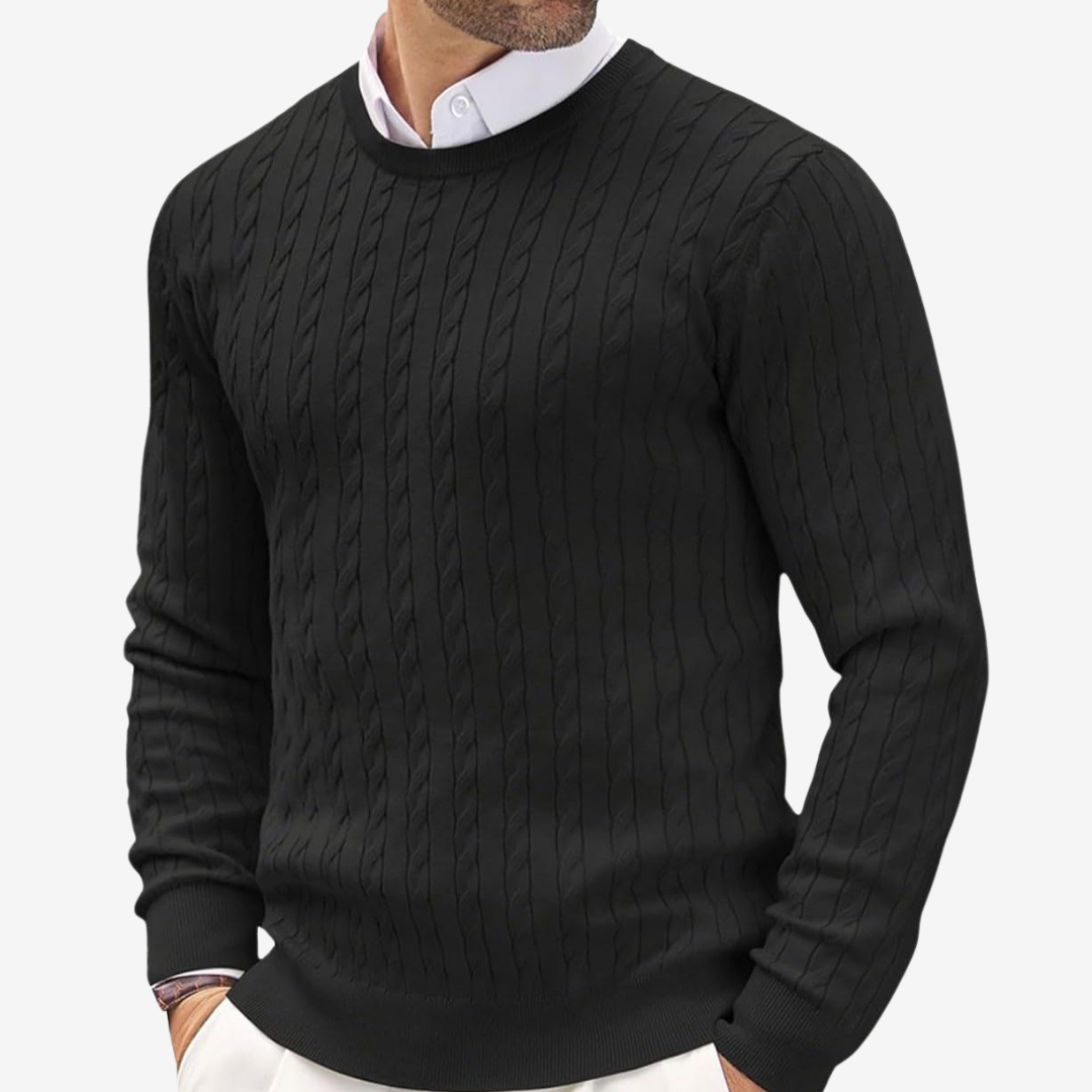 Herren Strickpullover aus Hochwertiger Wolle im Zeitlosen Design 1