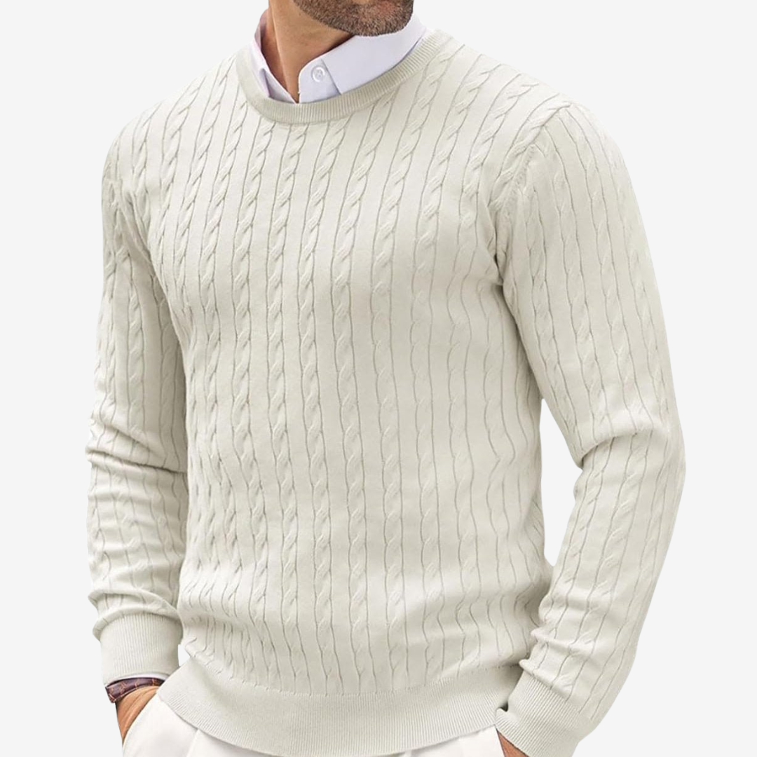 Herren Strickpullover aus Hochwertiger Wolle im Zeitlosen Design 2