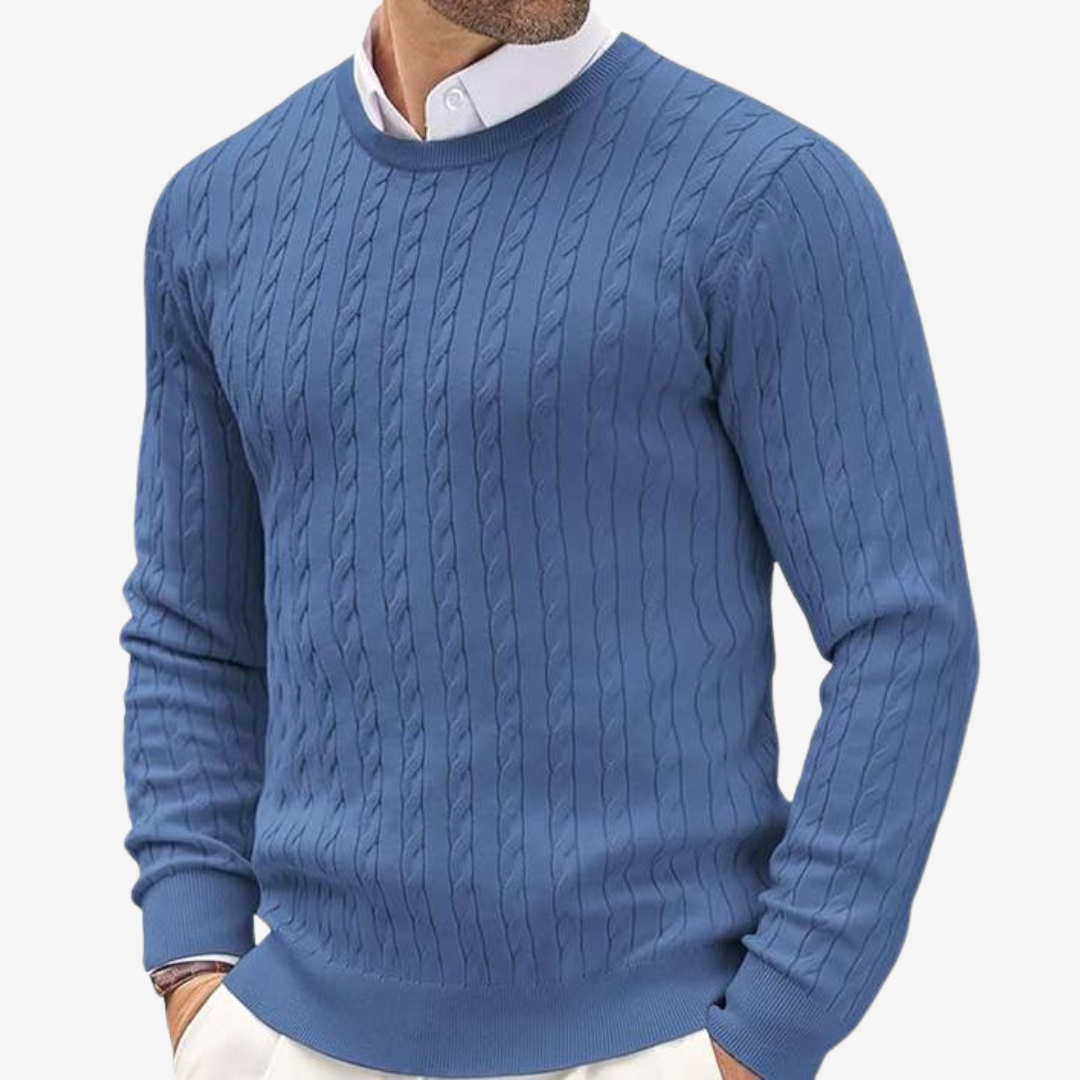 Herren Strickpullover aus Hochwertiger Wolle im Zeitlosen Design 3