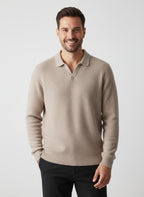 Herren Strickpullover mit Polokragen für die Übergangszeit 1