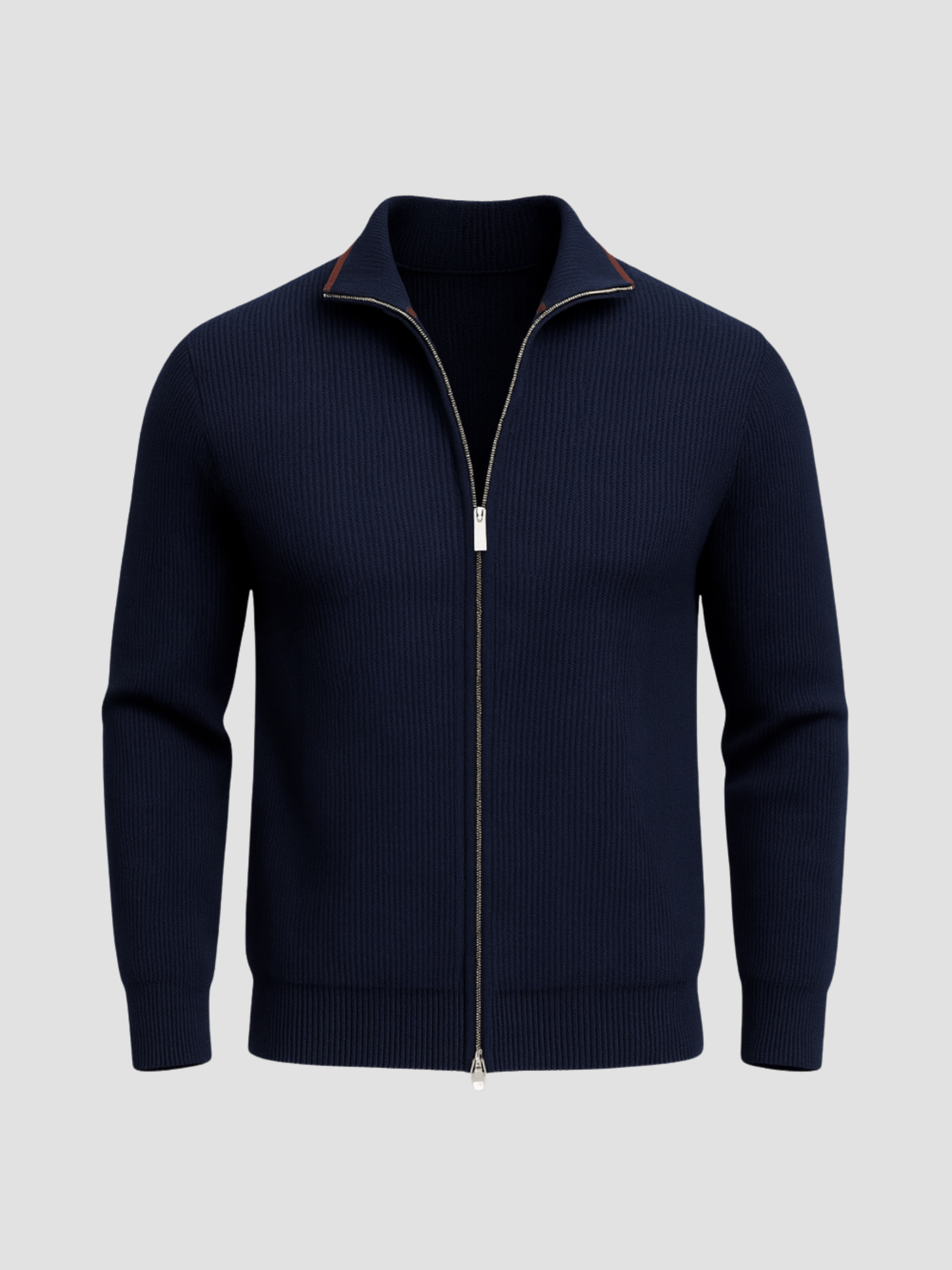 Herren Strickweste mit Reißverschluss und Modernem Design 2