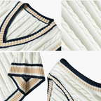 Herren Strickweste mit V-Ausschnitt für eleganten Stil 1