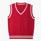Herren Strickweste mit V-Ausschnitt für eleganten Stil 2
