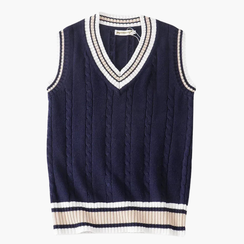 Herren Strickweste mit V-Ausschnitt für eleganten Stil 4