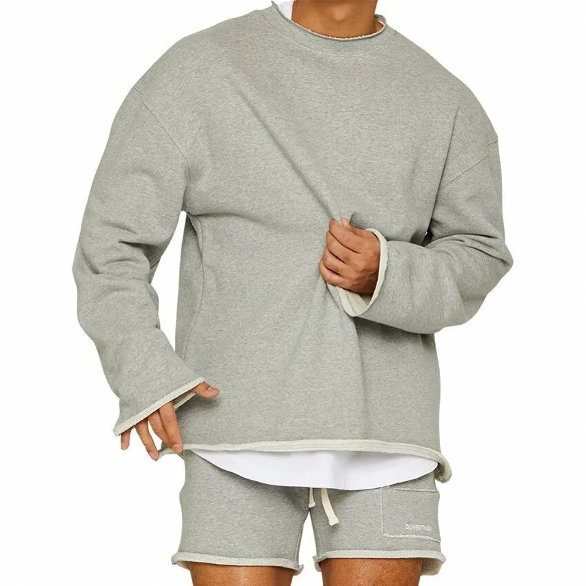 Herren Sweatshirt Crew Neck mit Entspannter Passform 0