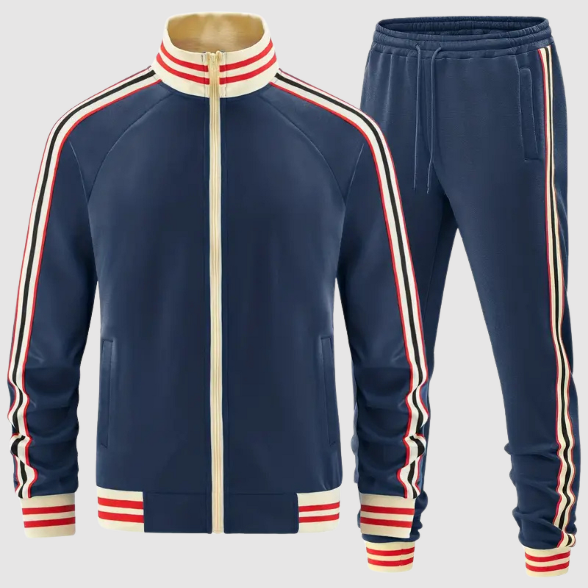 Herren Trainingsanzug mit Streifen 3