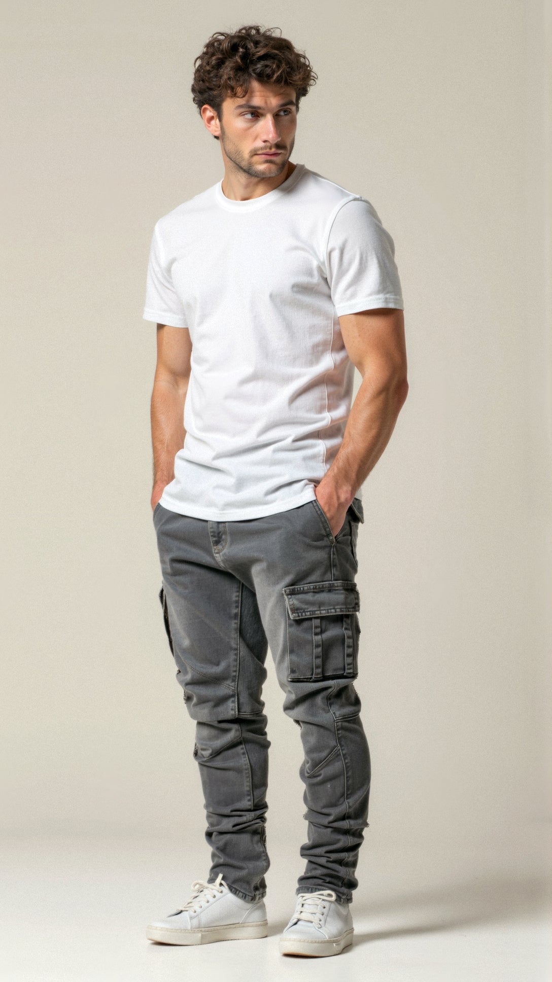 Herren Ultra-Stretch Cargo Hosen mit Praktischen Taschen 2