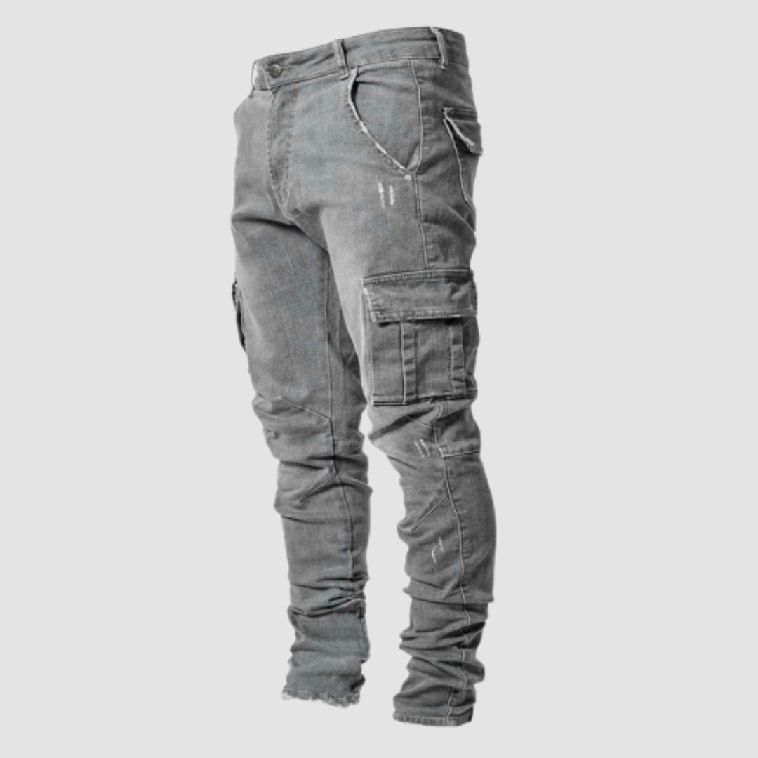 Herren Ultra-Stretch Cargo Hosen mit Praktischen Taschen 4