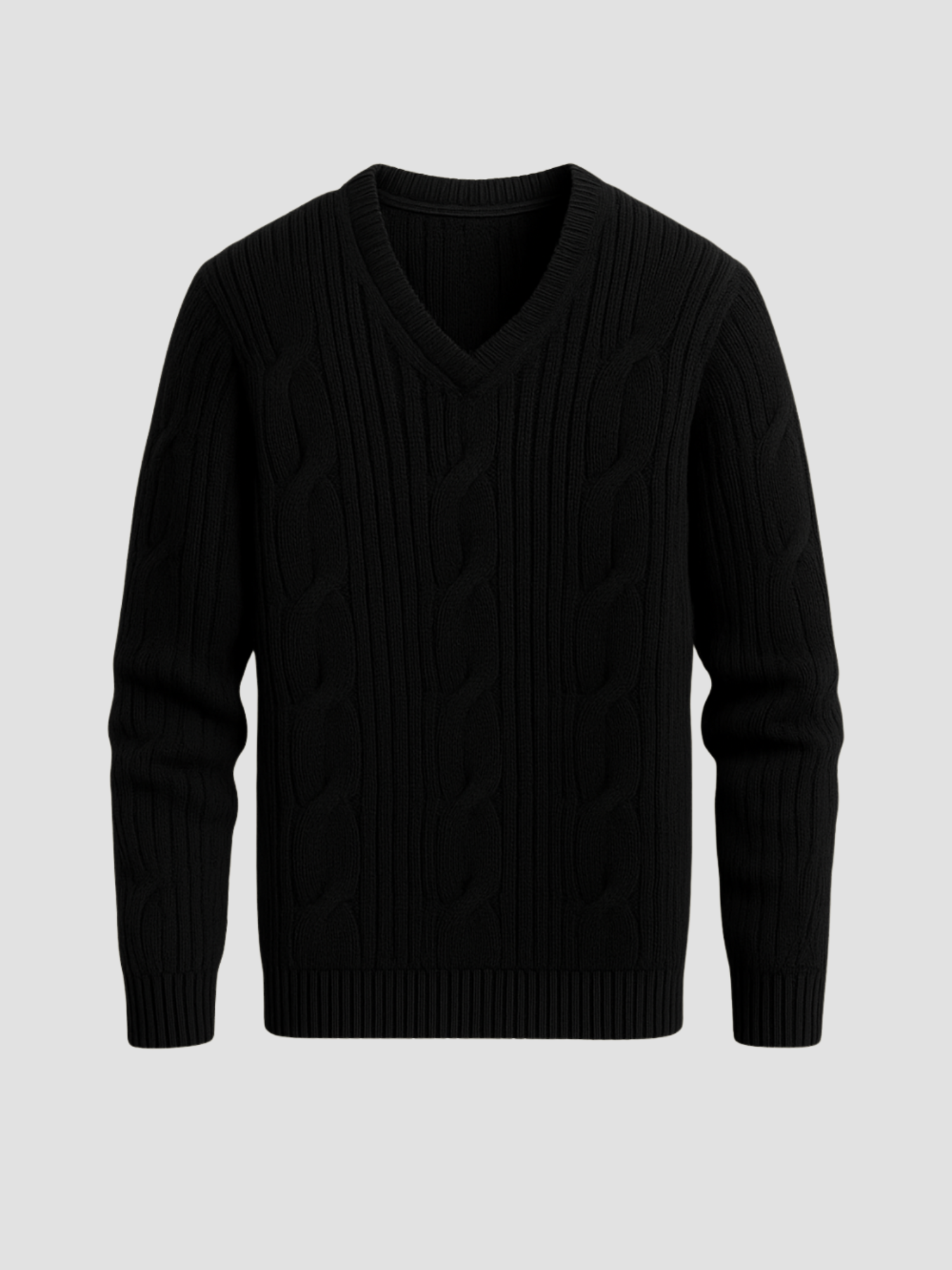 Herren V-Strick-Pullover im modernen Sportstil 5
