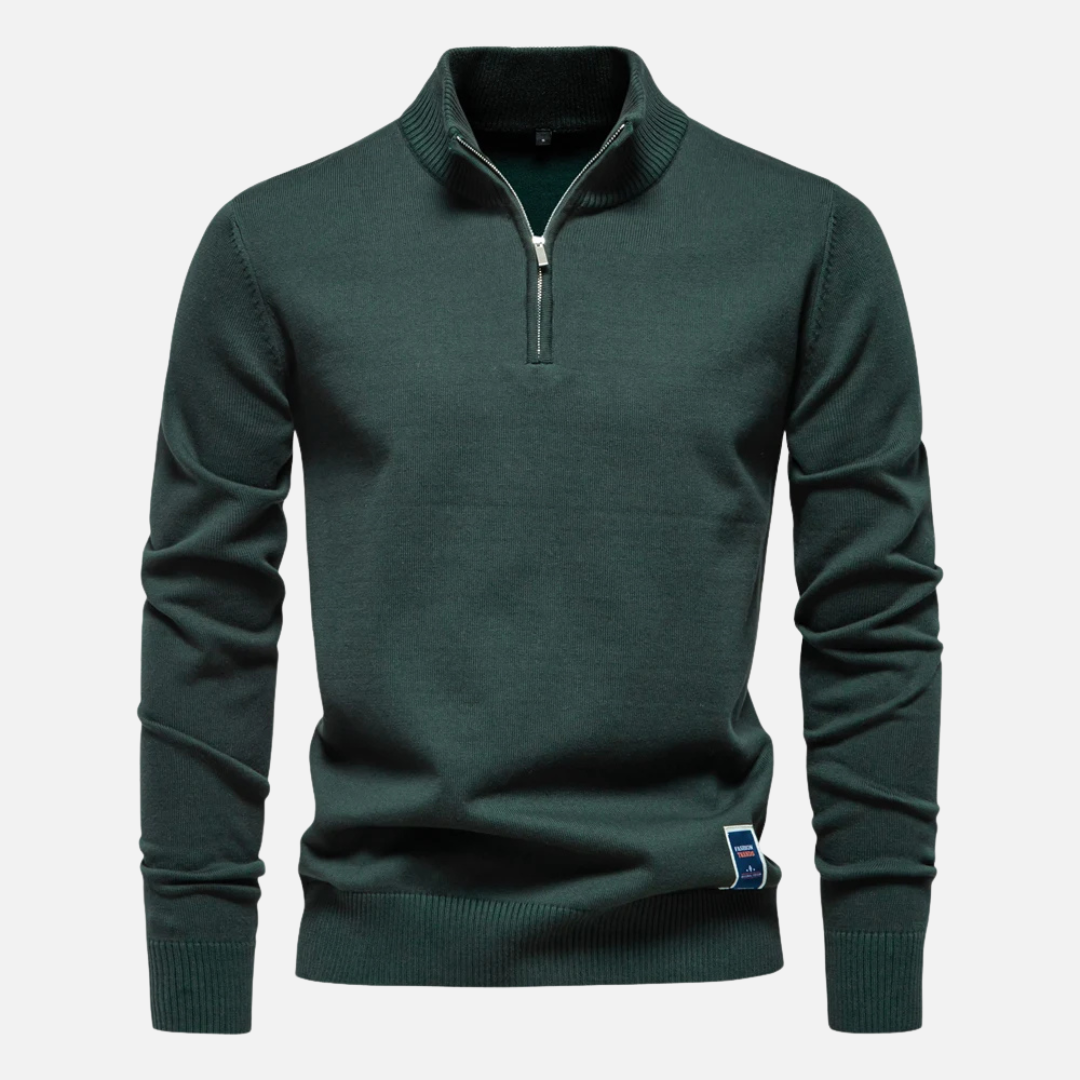 Herren Viertel-Zip Pullover für lässige Anlässe 1