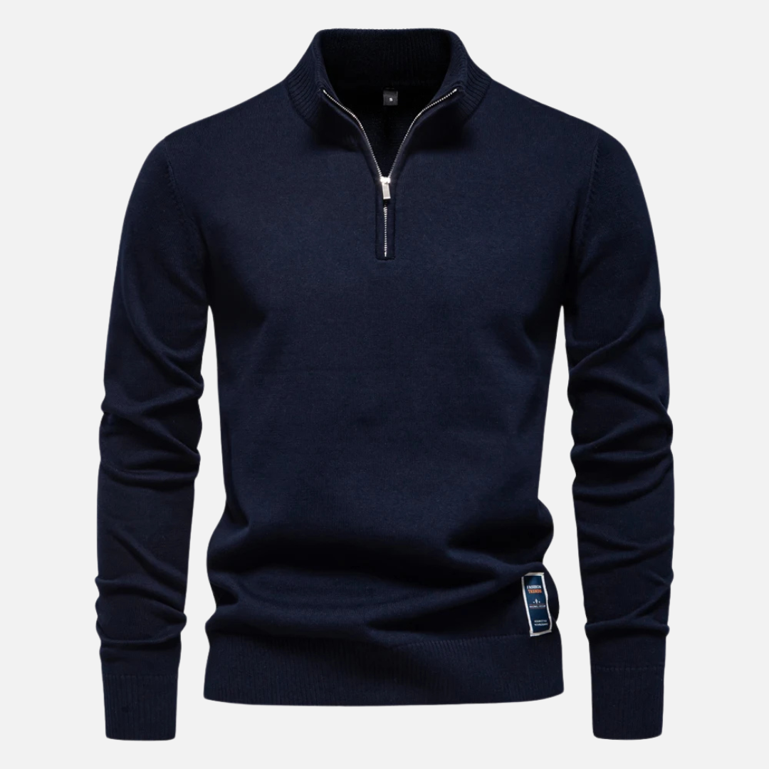 Herren Viertel-Zip Pullover für lässige Anlässe 7