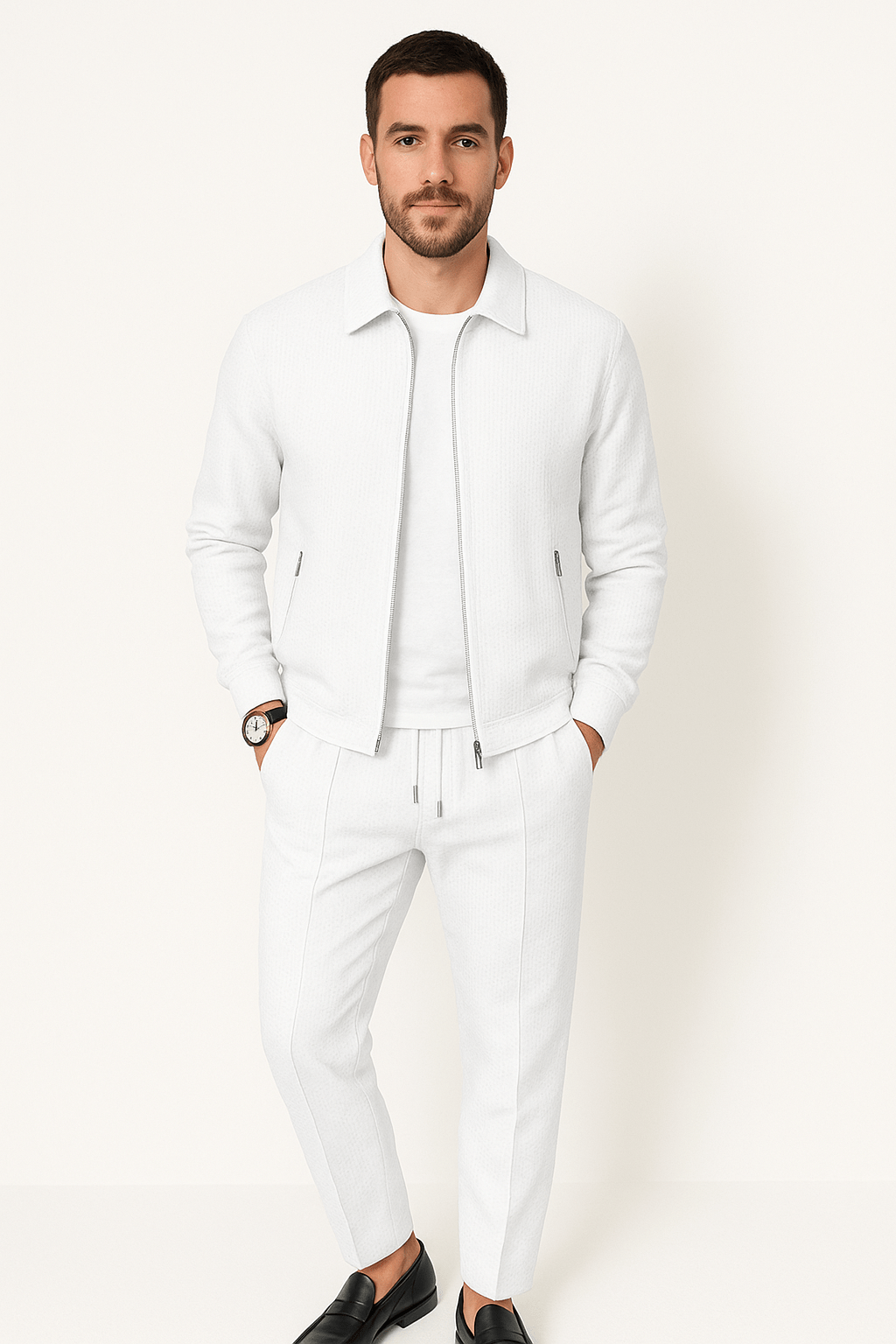 Men's Waffle Knit Set