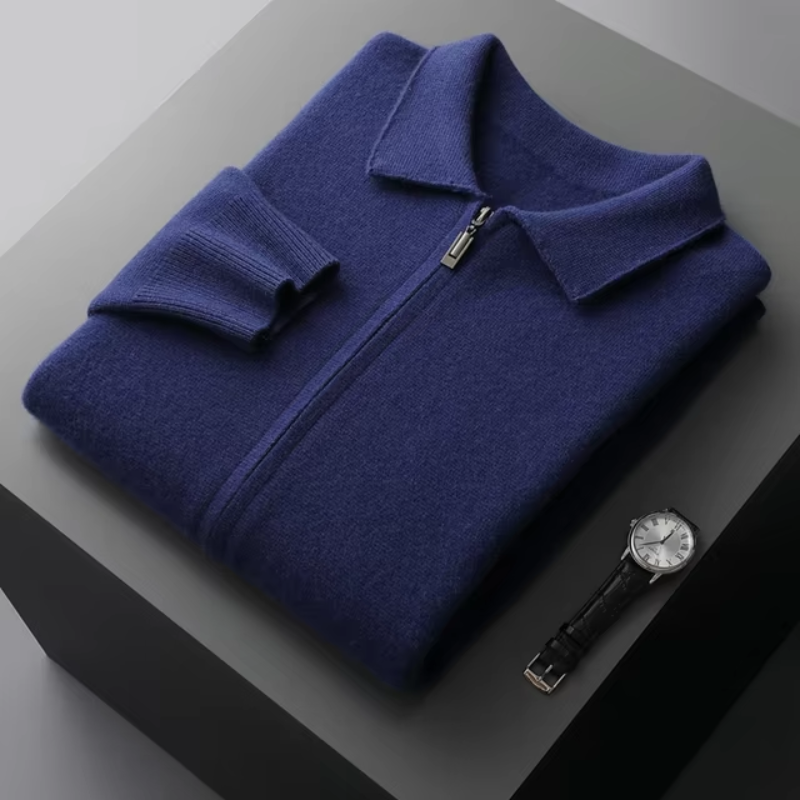 Herren Weste mit Reißverschluss im Minimalistischen Design 10